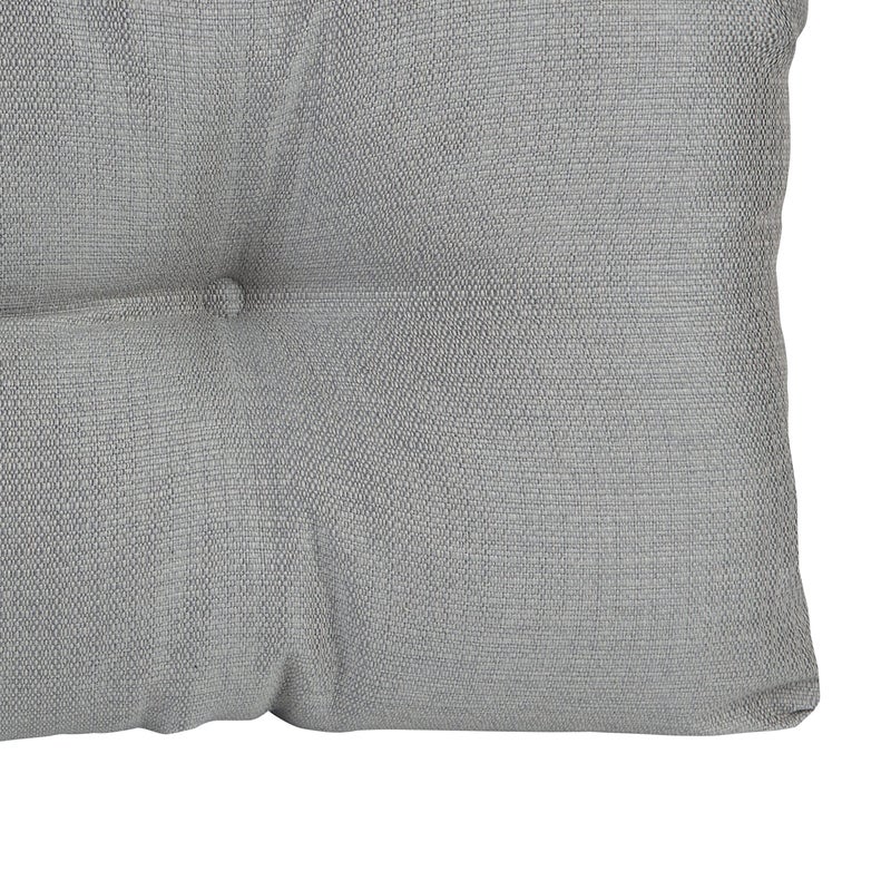 Klear Vu The Gripper Non-Slip Tufted Bench Cushion for Indoor Furniture, Assembled in USA, Entryway Storage, Bay Window, Corner Nook or Piano Seat, 35 Inches, Solid Gray - Image 5